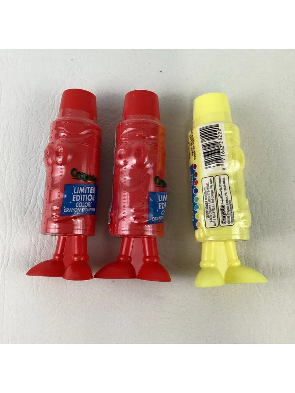 Crayola Crayon Sharpener Limited Edition Sealed New Bundle Lot Red Yellow